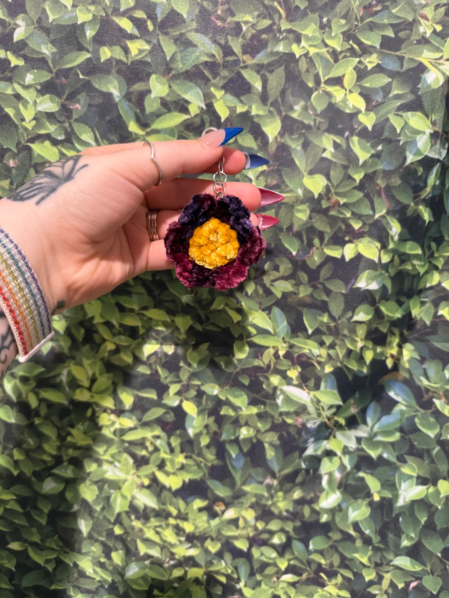 Flower keychains