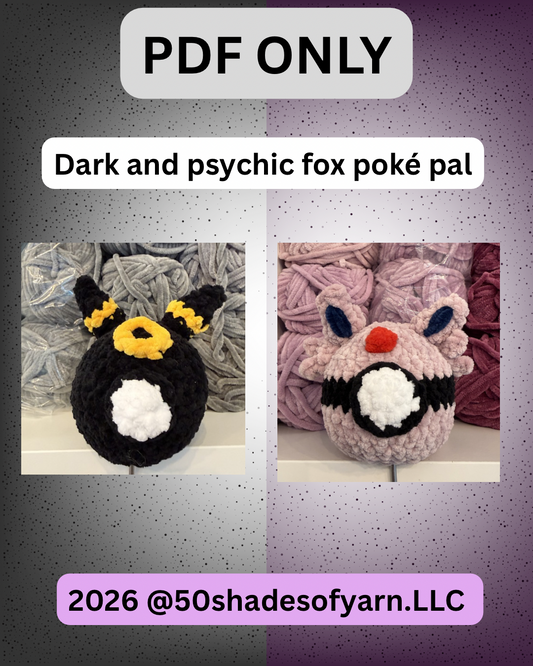 Dark and psychic fox Poké pal